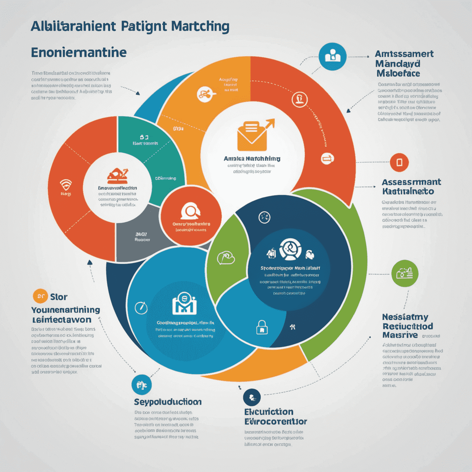 An infographic showing the step-by-step process of Alliant's employer matching service. The image includes icons representing each stage: analysis, assessment, matching, introduction, and support.